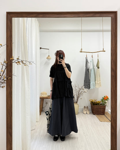 麻糬拼色捲捲Tee