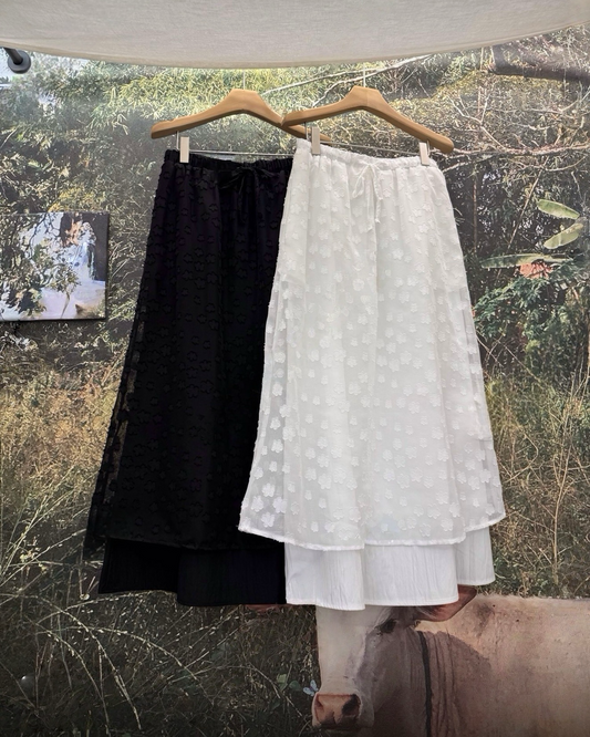 Blooming layers skirt🍿