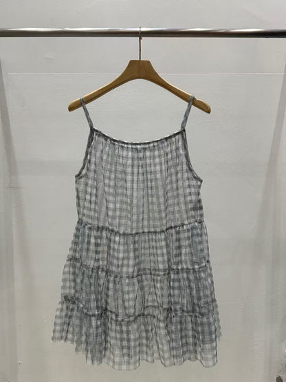 透紗格仔吊帶layer