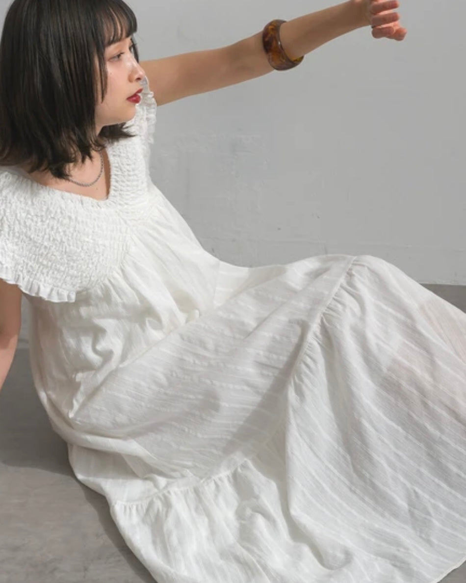 Mina shirring dress 2.0