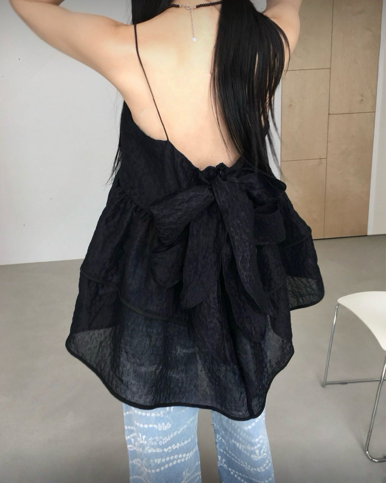 Double ribbon camisole