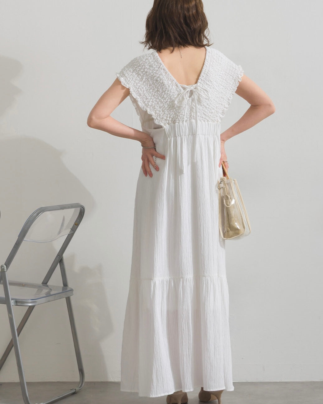 Mina shirring dress