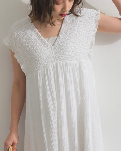 Mina shirring dress
