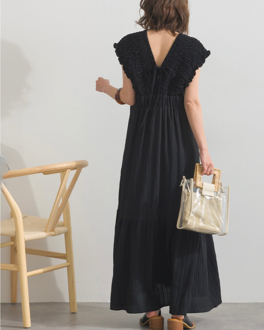Mina shirring dress