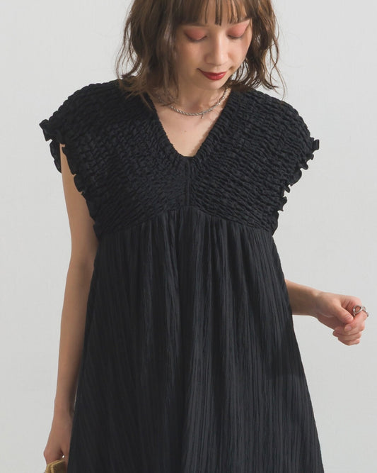 Mina shirring dress