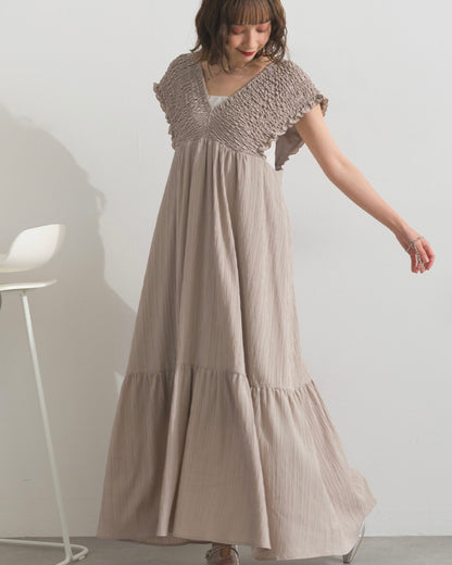Mina shirring dress