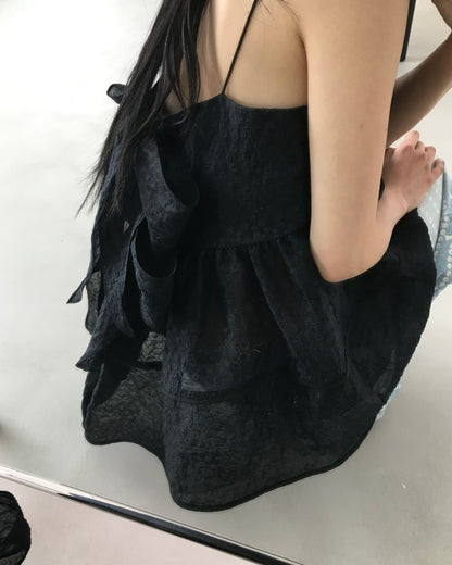 Double ribbon camisole