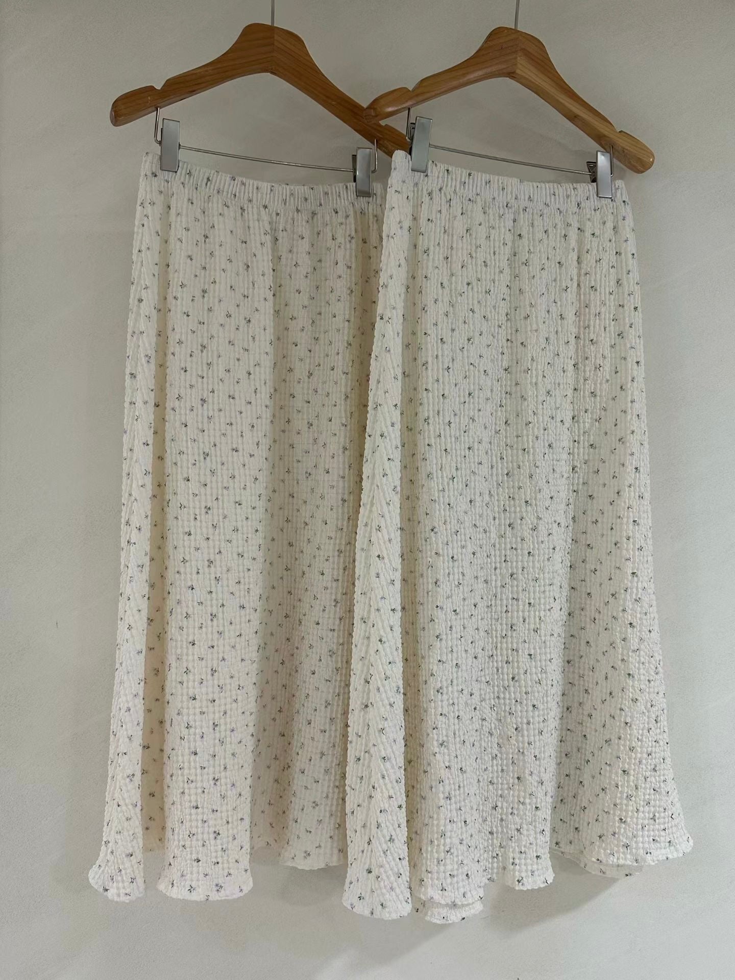 floral waffle mermaid skirt