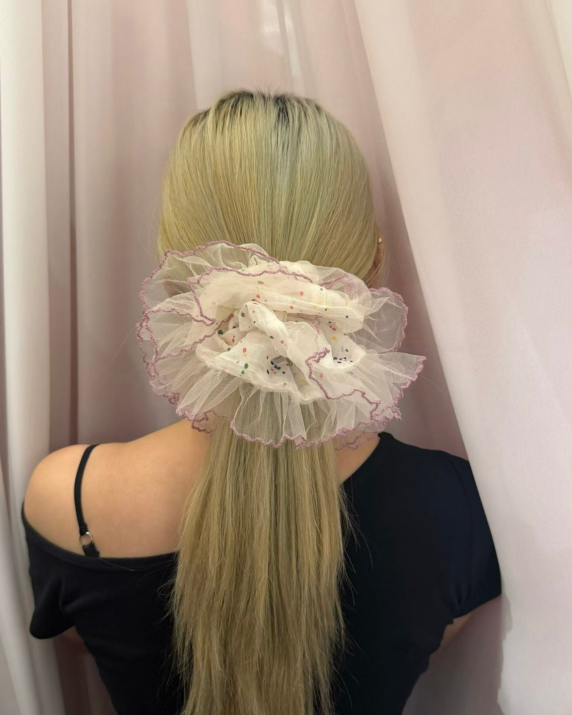 Violet Scrunchie (large size)