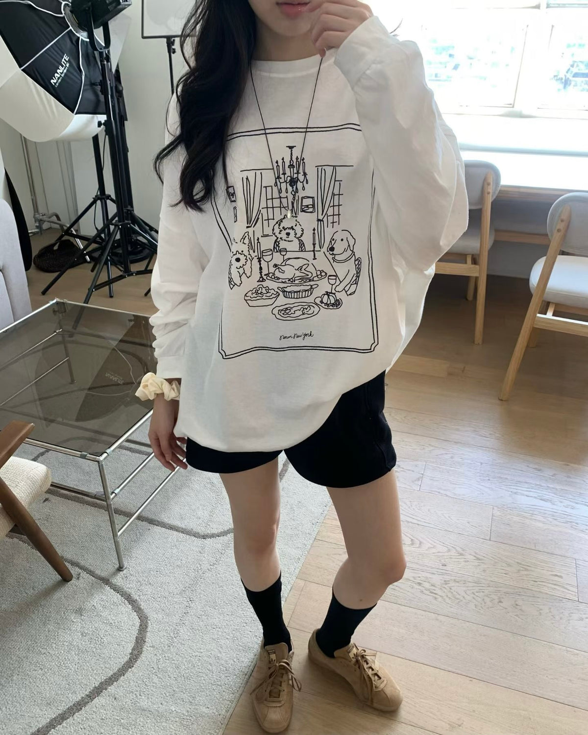 Doggies oversized tee(薄款)