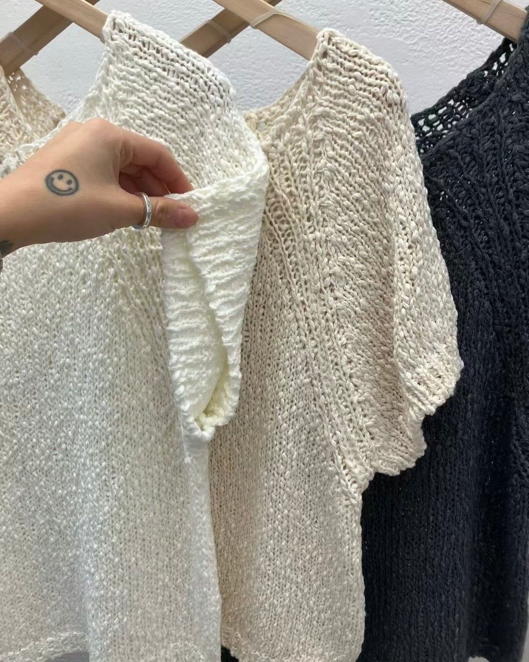Circle knit top