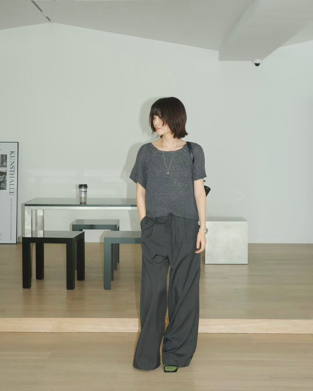 Circle knit top