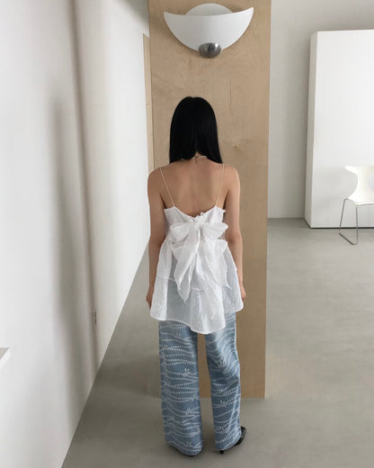 Double ribbon camisole