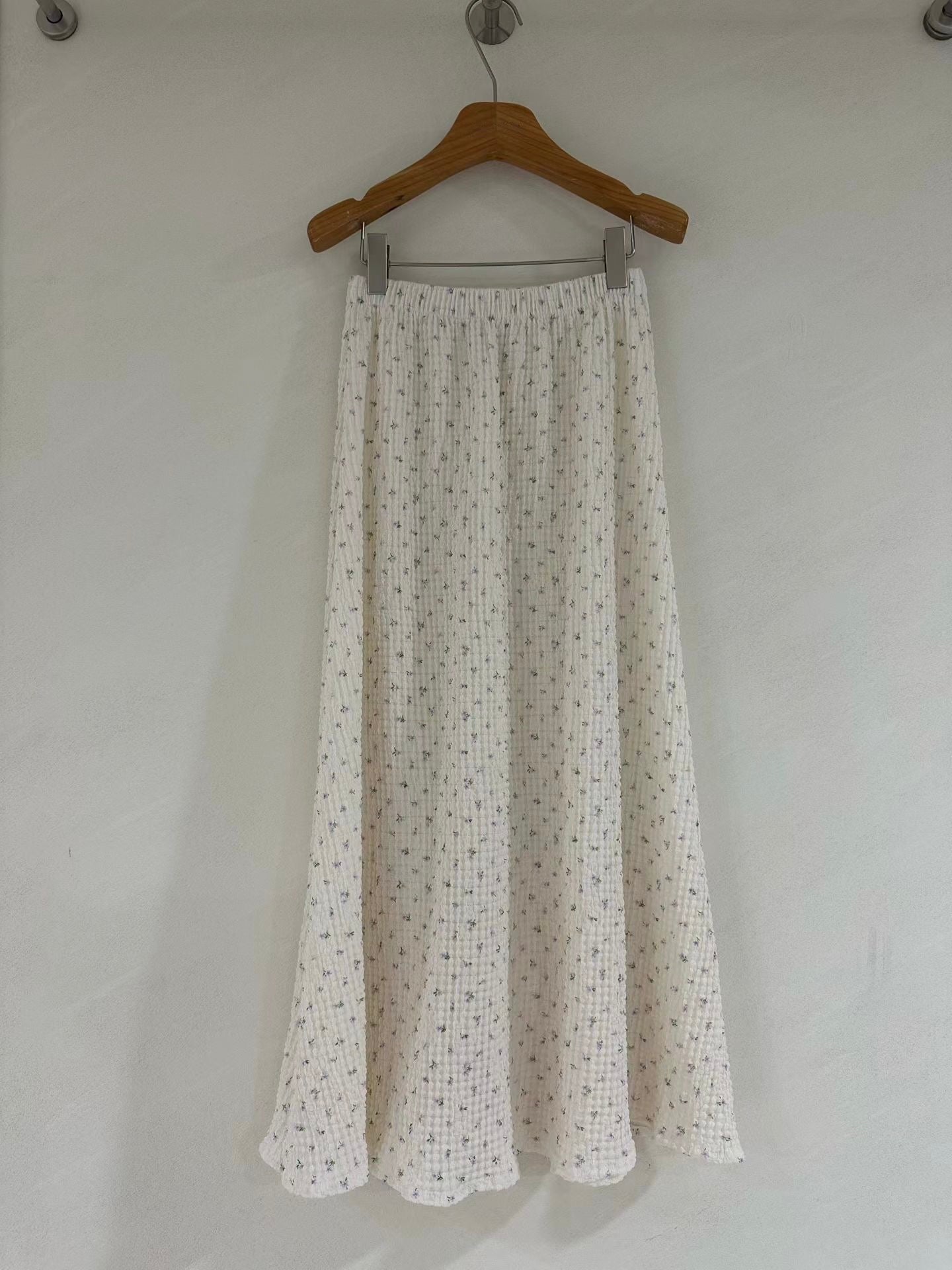floral waffle mermaid skirt