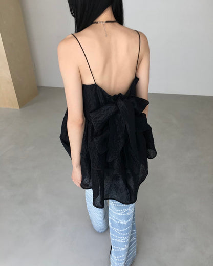 Double ribbon camisole