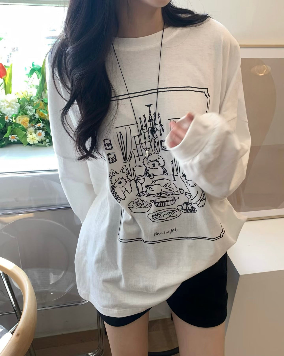 Doggies oversized tee(薄款)