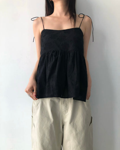 暗花綁帶吊帶