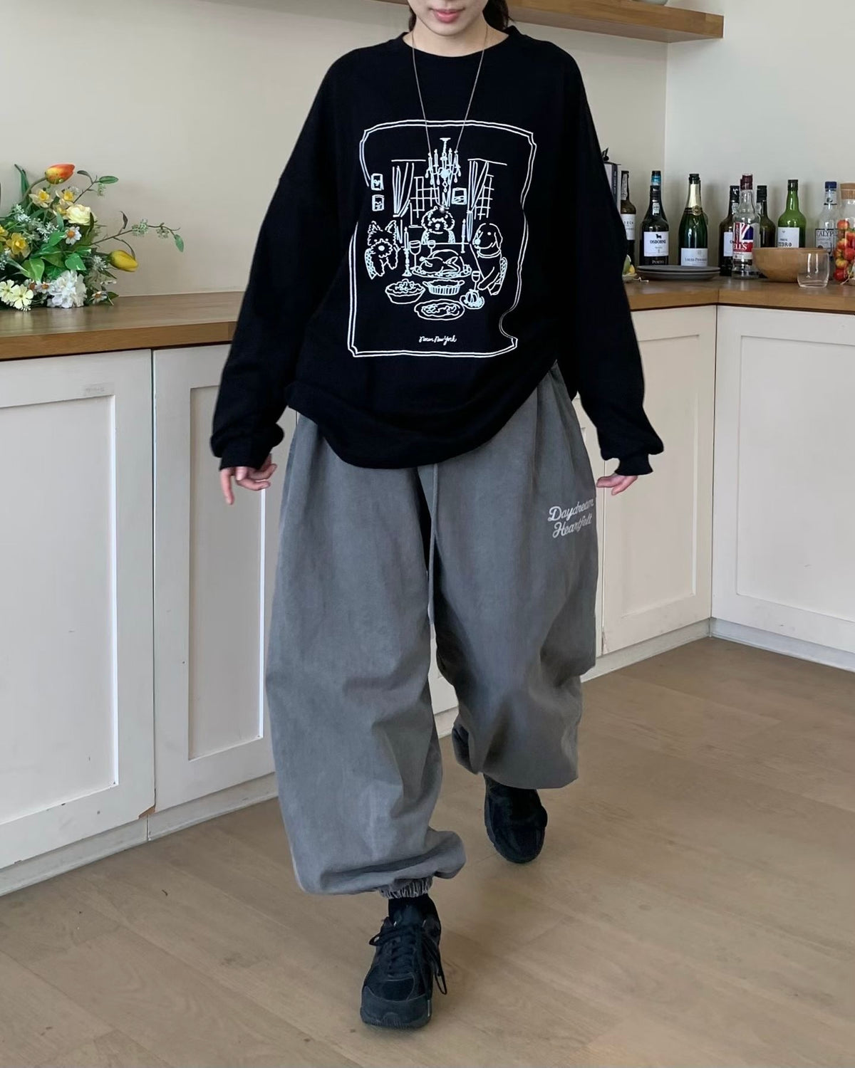 Doggies oversized tee(薄款)